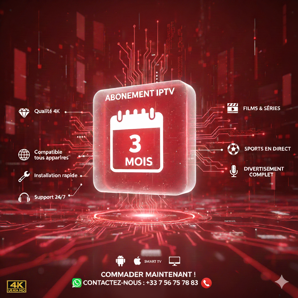 Abonnement IPTV 3 mois