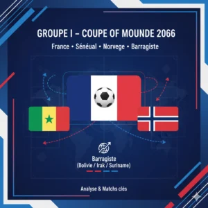 Coupe du Monde 2026 groupe I avec la France, le Sénégal et la Norvège